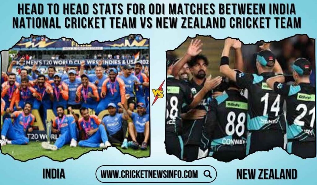 India National Cricket Team Vs New Zealand Cricket Team Timeline, Stats